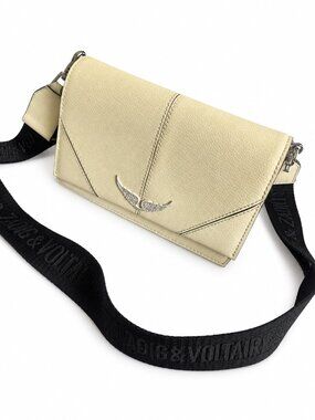 Zadig & Voltaire Lolita Wings Grained Leather Flash Crossbody Bag